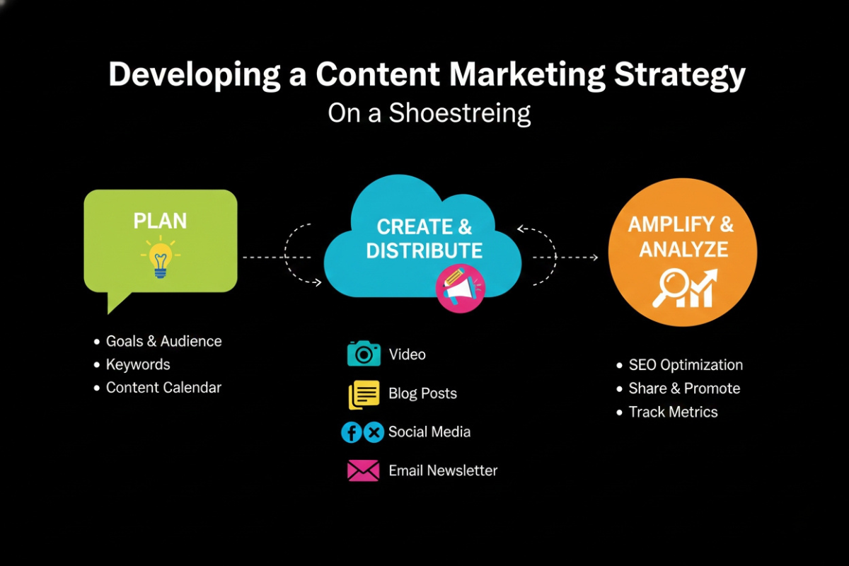 Developing a Content Marketing Strategy on a Shoestring cover