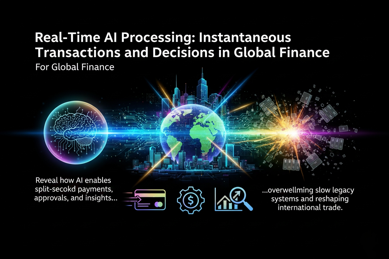Real-Time AI Processing: Instantaneous Transactions and Decisions in Global Finance cover