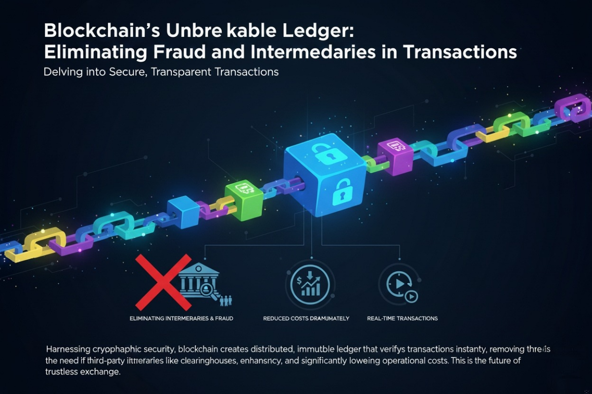 Blockchain's Unbreakable Ledger: Eliminating Fraud and Intermediaries in Transactions cover
