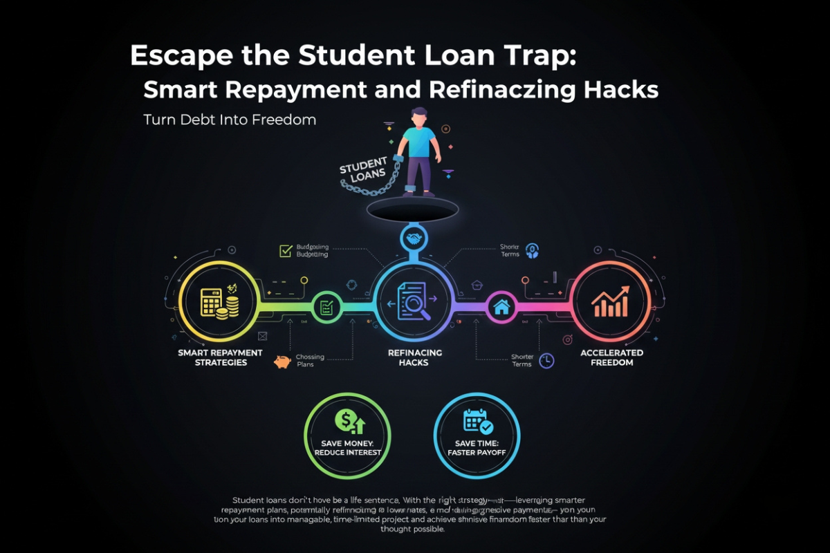 Escape the Student Loan Trap: Smart Repayment and Refinancing Hacks cover