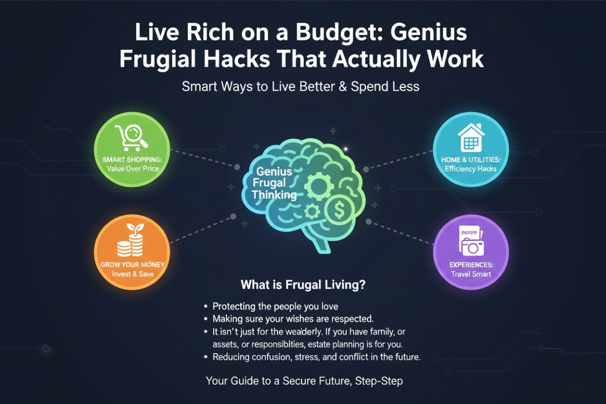 Live Rich on a Budget: Genius Frugal Hacks That Actually Work cover
