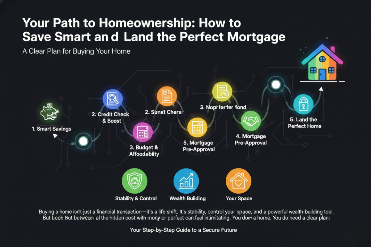 Your Path to Homeownership: How to Save Smart and Land the Perfect Mortgage cover