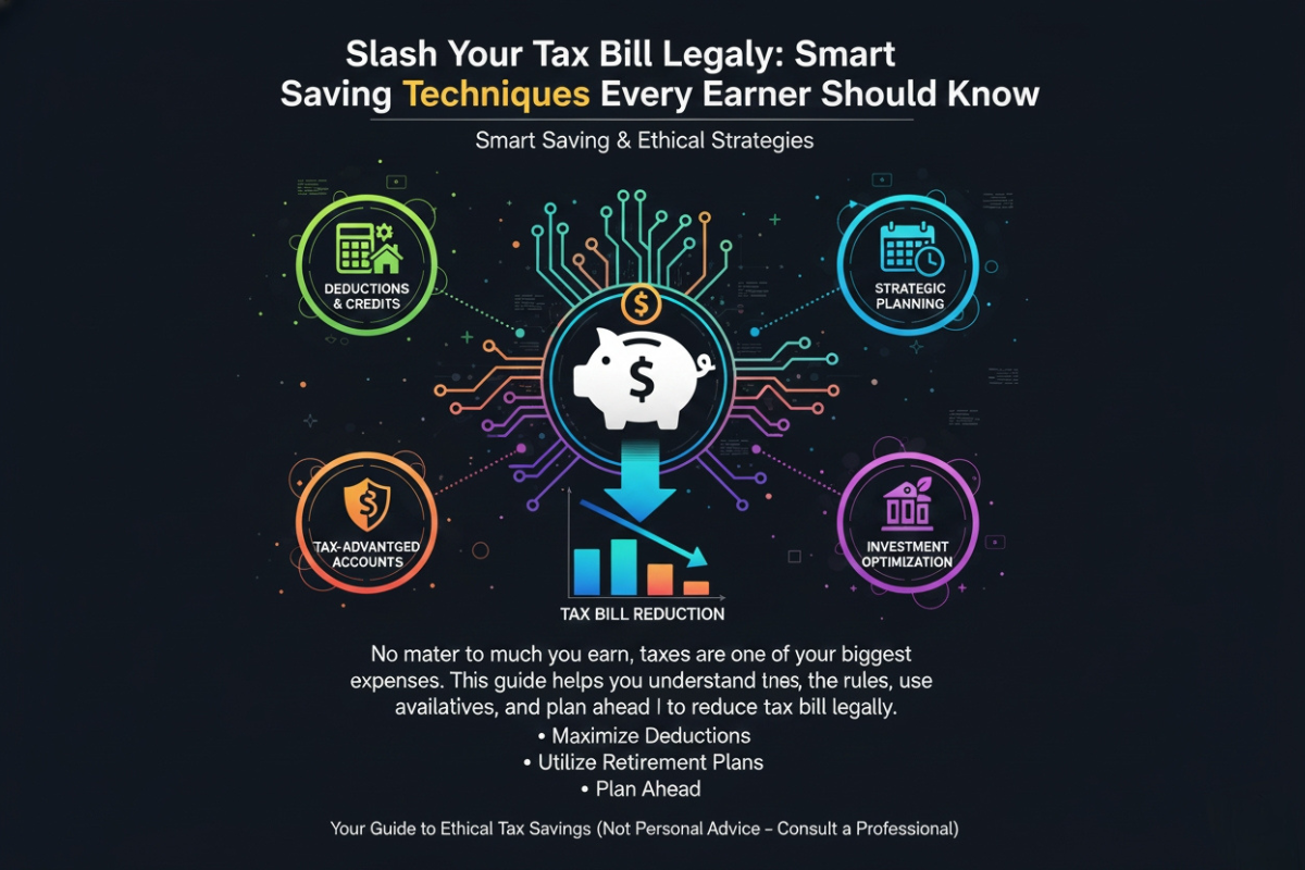 Slash Your Tax Bill Legally: Smart Saving Techniques Every Earner Should Know cover