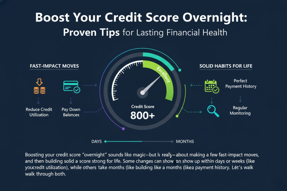 Boost Your Credit Score Overnight: Proven Tips for Lasting Financial Health cover